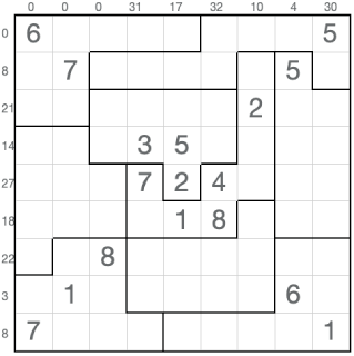 Sudoku sandwich puzzle
