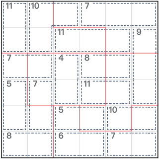 Sudoku tueur de puzzle 6x6