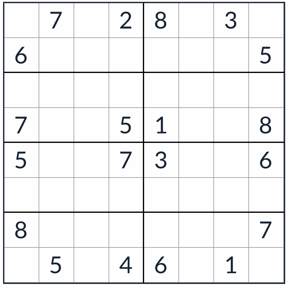 Anti-Knight non consécutif Sudoku 8x8