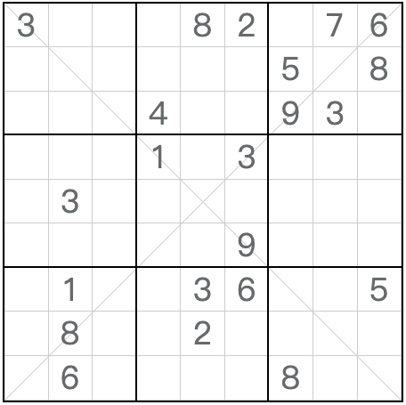 Twin Sudoku anti-roi diagonal correspondant